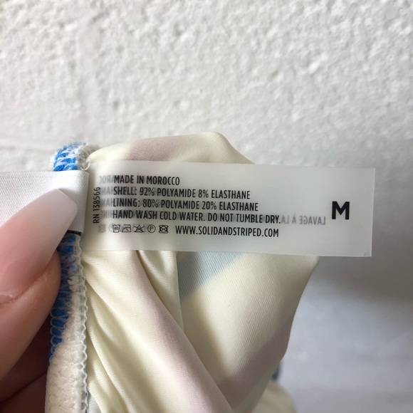 Solid and Striped Nina one piece swimsuit sz: M - Picture 6 of 9